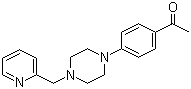 1-(4-(4-((Pyridin-2-yl)methyl)piperazin-1-yl)phenyl)ethanone molecular structure (CAS 415925-40-5)