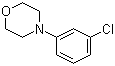 structure of CAS# 41605-90-7, 4-(3-Chlorophenyl)morpholine;N-(m-Chlorophenyl)morpholine