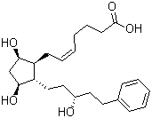 structure of CAS# 41639-83-2, Latanoprost acid;(Z)-7-[(1R,2R,3R,5S)-3,5-Dihydroxy-2-[(3R)-3-hydroxy-5-phenylpentyl]cyclopentyl]hept-5-enoic acid
