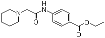Ethyl piperidinoacetylaminobenzoate molecular structure (CAS 41653-21-8)