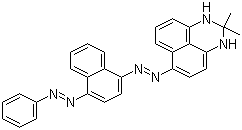 structure of CAS# 4197-25-5, Solvent Black 3;C.I. 26150; Sudan Black B; 2,3-Dihydro-2,2-dimethyl-6-[[4-(phenylazo)-1-naphthyl]azo]perimidine