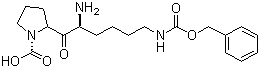 N-苄氧羰基-L-赖氨酰-L-脯氨酸分子结构 (CAS 42001-60-5)