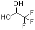 structure of CAS# 421-53-4, 2,2,2-Trifluoro-1,1-ethanediol;NSC 146025; Trifluoroacetaldehyde hydrate; Trifluoroethanal hydrate
