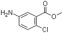 结构式 CAS# 42122-75-8, 2-氯-5-氨基苯甲酸甲酯