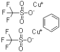 structure of CAS# 42152-46-5, Copper(I) triflate benzene complex
