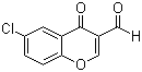 结构式 CAS# 42248-31-7, 6-氯-4-氧代-4H-苯并吡喃-3-甲醛