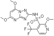 结构式 CAS# 422556-08-9, 甲氧磺草胺