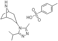 3-(3-Isopropyl-5-methyl-4H-1,2,4-triazol-4-yl)-8-azabicyclo[3.2.1]]octane p-toluenesulfonate molecular structure (CAS 423165-08-6)