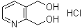 structure of CAS# 423169-40-8, 2,3-Bis(hydroxymethyl)pyridine hydrochloride;2,3-Pyridinedimethanol hydrochloride