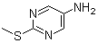 2-(Methylthio)-5-pyrimidinamine molecular structure (CAS 42382-46-7)