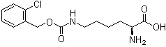 structure of CAS# 42390-97-6, N6-[[(2-Chlorophenyl)methoxy]carbonyl]-L-lysine;H-Lys(2-Cl-Z)-OH