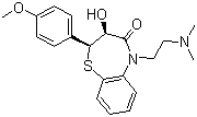 Deacetyldiltiazem molecular structure (CAS 42399-40-6)