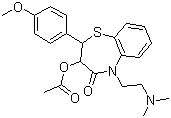 Diltiazem molecular structure (CAS 42399-41-7)