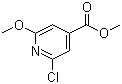 Methyl 2-chloro-6-methoxyisonicotinate molecular structure (CAS 42521-10-8)