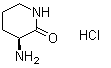 (S)-3-Aminopiperidin-2-one hydrochloride molecular structure (CAS 42538-31-8)