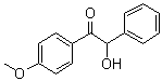 2-Hydroxy-1-(4-methoxyphenyl)-2-phenylethanone molecular structure (CAS 4254-17-5)