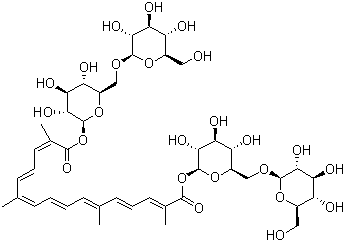 Crocin molecular structure (CAS 42553-65-1)
