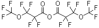2,2,3,3-Tetrafluoro-3-(trifluoromethoxy)propanoic acid anhydride molecular structure (CAS 42566-65-4)