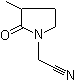 3-Methyl-2-oxo-1-pyrrolidineacetonitrile molecular structure (CAS 426818-04-4)