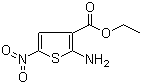 Ethyl 2-amino-5-nitro-3-thenoate molecular structure (CAS 42783-04-0)