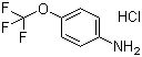 structure of CAS# 42823-24-5, 4-(Trifluoromethoxy)aniline hydrochloride
