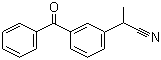 2-(3-Benzoylphenyl)propionitrile molecular structure (CAS 42872-30-0)