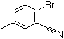 2-溴-5-甲基苯腈分子结构 (CAS 42872-83-3)