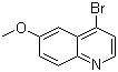 4-Bromo-6-methoxyquinoline molecular structure (CAS 42881-66-3)