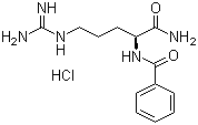 Benzoyl-L-arginine amide monohydrochloride molecular structure (CAS 4299-03-0)