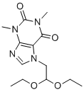 structure of CAS# 43135-57-5, Doxofylline Impurity 9;7-(2,2-diethoxyethyl)-1,3-dimethyl-3,7-dihydro-1H-purine-2,6-dione