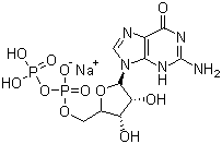 结构式 CAS# 43139-22-6, 5'-二磷酸鸟苷钠盐