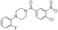 structure of CAS# 432020-20-7, (4-Chloro-3-nitrophenyl)[4-(2-fluorophenyl)-1-piperazinyl]methanone
