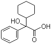 structure of CAS# 4335-77-7, 2-Cyclohexylmandelic acid;alpha-Cyclohexylmandelic acid; 2-Cyclohexyl-2-phenylglycolic acid