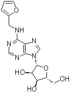 结构式 CAS# 4338-47-0, N-(2-呋喃基甲基)腺苷