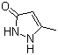 3-Methyl-3-pyrazolin-5-one molecular structure (CAS 4344-87-0)