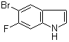 structure of CAS# 434960-42-6, 5-Bromo-6-fluoro-1H-indole