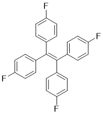 结构式 CAS# 435-08-5, 1,1',1'',1'''-乙烯-1,1,2,2-四基四(4-氟苯)