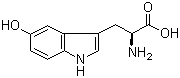 结构式 CAS# 4350-09-8, 5-羟基色氨酸