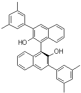 结构式 CAS# 435327-17-6, (1S)-3,3'-二(3,5-二甲基苯基)[1,1'-联萘]-2,2'-二醇