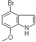 4-Bromo-7-methoxy-1H-indole molecular structure (CAS 436091-59-7)
