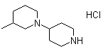 structure of CAS# 436099-89-7, 3-Methyl-1,4'-bipiperidine monohydrochloride