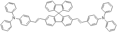 4,4'-(9,9'-Spirobi[9H-fluorene]-2,7-diyldi-2,1-ethenediyl)bis[N,N-diphenylbenzenamine] molecular structure (CAS 436798-89-9)