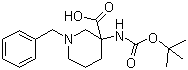 1-Benzyl-3-Boc-aminopiperidine-3-carboxylic acid molecular structure (CAS 436867-72-0)