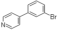 structure of CAS# 4373-72-2, 4-(3-Bromophenyl)pyridine;1-Bromo-3-(4-pyridyl)benzene; 4-(3'-Bromophenyl)pyridine