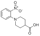 结构式 CAS# 438192-02-0, 1-(2-硝基苯基)哌啶-4-羧酸
