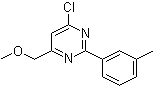 structure of CAS# 438249-83-3, 4-Chloro-6-(methoxymethyl)-2-(3-methylphenyl)pyrimidine