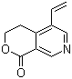 structure of CAS# 439-89-4, Gentianine;5-Ethenyl-3,4-dihydro-1H-pyrano[3,4-c]pyridin-1-one; 5-Vinyl-3,4-dihydropyrano[3,4-c]pyridin-1-one