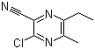 3-Chloro-6-ethyl-5-methylpyrazine-2-carbonitrile molecular structure (CAS 440124-23-2)
