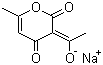 结构式 CAS# 4418-26-2, 脱氢醋酸钠; 脱氢乙酸钠