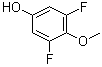 3,5-Difluoro-4-methoxyphenol molecular structure (CAS 443-42-5)
